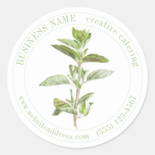 FRESH OREGANO Biz ID Grote Ronde Stickers