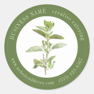 FRESH OREGANO Biz ID Grote Ronde Stickers II