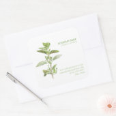 FRESH OREGANO Biz ID Grote Vierkante Stickers (Envelop)