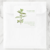 FRESH OREGANO Biz ID Grote Vierkante Stickers (Tas)