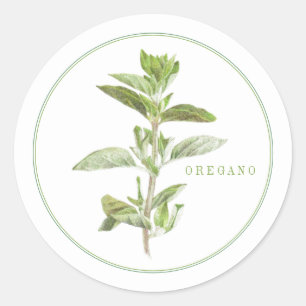 FRESH OREGANO Kleine ronde Stickers