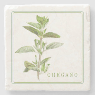 FRESH OREGANO Marmeren Steen Onderzetter