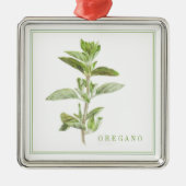 FRESH OREGANO Premium Square Ornament (Voorkant)