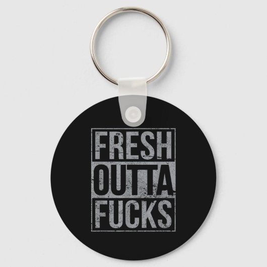 Fresh Outta Fors Funny Sarcasm  Sleutelhanger (Voorkant)