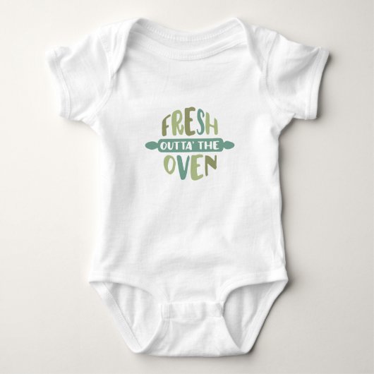 Fresh Outta' the Oven Newborn One Piece Romper (Voorkant)