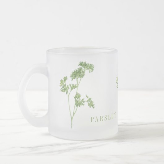 FRESH PARSLEY Frosted Glass Mok (Links)