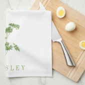 FRESH PARSLEY Kitchen Towel Theedoek (Quarter Fold)