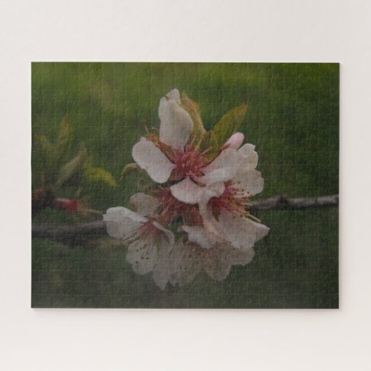 Fresh Pink Cherry Blossom Spring Floral Foto Legpuzzel (Horizontaal)