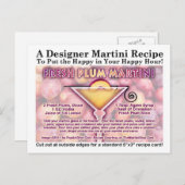 Fresh Plum Martini Recipe Briefkaart (Voorkant / Achterkant)