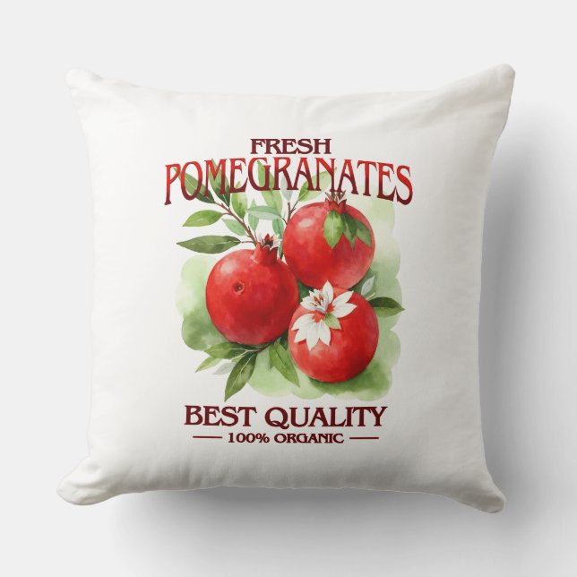 Fresh Pomegranates - Best Quality Kussen (Voorkant)