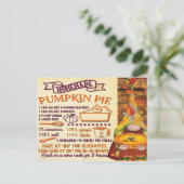 Fresh Pumpkin Pie Gnome Briefkaart (Staand voorkant)