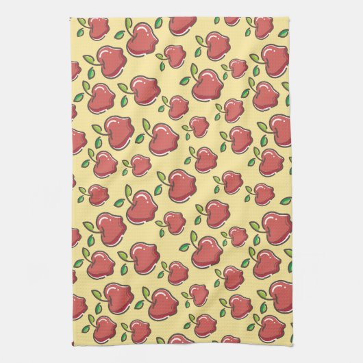 Fresh Red Apple Kitchen Towel Theedoek (Verticaal)