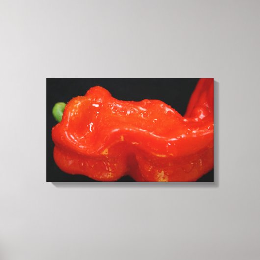 Fresh Red Bell Pepper Canvas Afdruk (Voorkant)