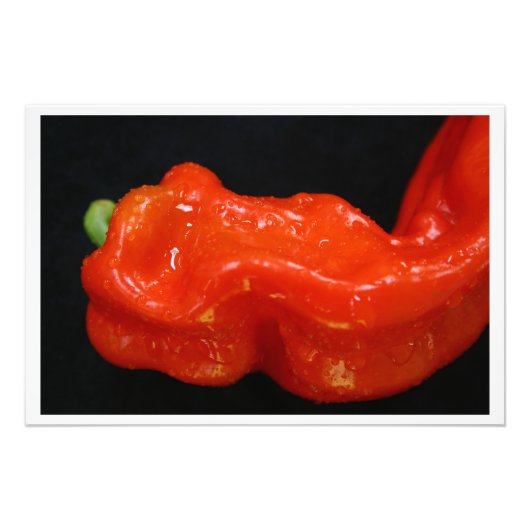 Fresh Red Bell Pepper Foto Afdruk (Voorkant)