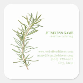 FRESH ROSEMARY Biz ID Grote Vierkante Stickers