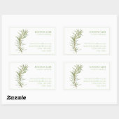 FRESH ROSEMARY Biz ID Rechthoek Stickers (Vel)