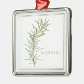 FRESH ROSEMARY Premium Square Ornament (Links)