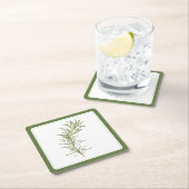 FRESH ROSEMARY Square Paper Onderzetters (-tekst)  (Insitu)