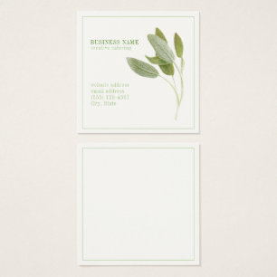 FRESH SAGE 2,5 Vierkant Visitekaartje