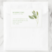 FRESH SAGE Biz ID Rechthoek Stickers (Tas)