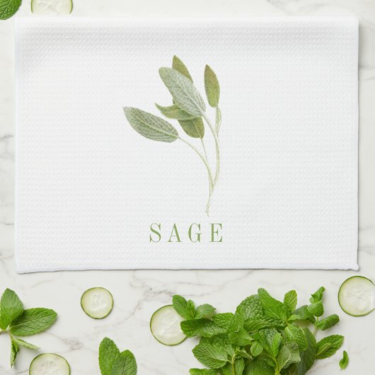 FRESH SAGE Kitchen Towel Theedoek (Gevouwen)