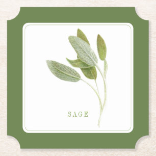 FRESH SAGE Ticket Paper Onderzetters (+tekst) - Gr