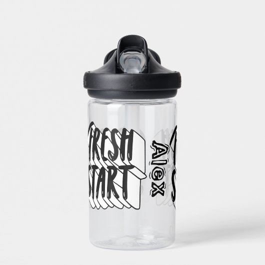 Fresh Start School Aangepaste naam Waterfles (Voorkant)