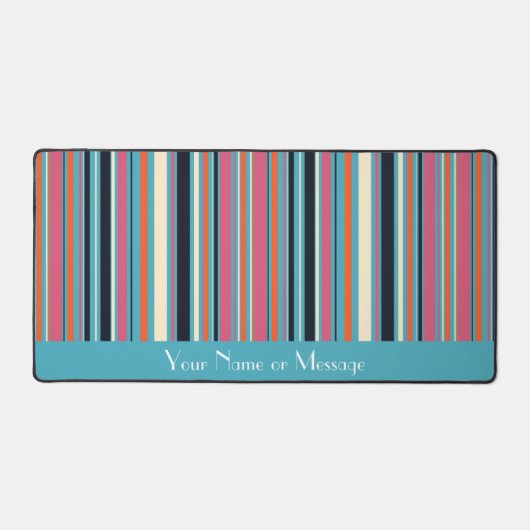 Fresh Stripe Pattern Personalized Bureaumat (Voorkant)