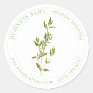FRESH THYME Biz ID Grote ronde Stickers