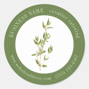 FRESH THYME Biz ID Grote ronde Stickers II