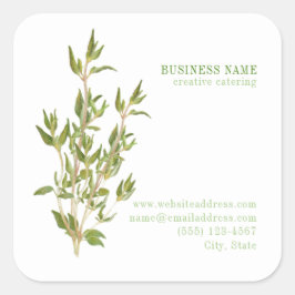 FRESH THYME Biz ID Grote Vierkante Stickers