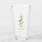 FRESH THYME Pint Drink Glas (Achterkant)