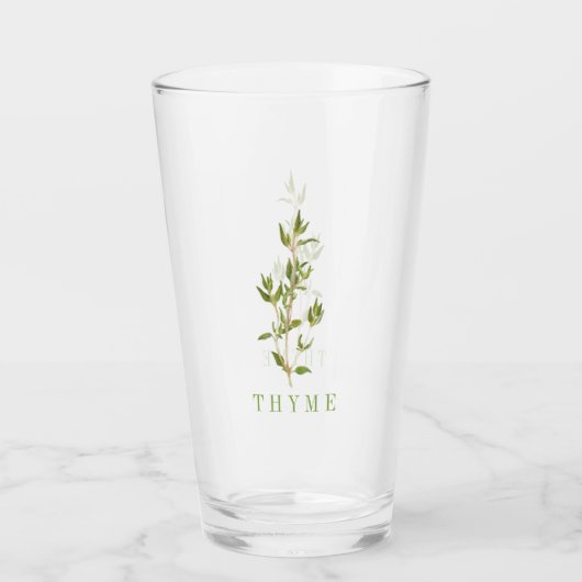FRESH THYME Pint Drink Glas (Voorkant)
