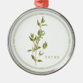 FRESH THYME Premium Rond Ornament (Voorkant)