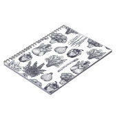 Fresh vegetables seamless pattern. Broccoli Notitieboek (Linkerzijde)