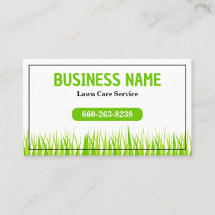 Fresh & Vibrant Lawn Care landschapsontwerp Visitekaartje