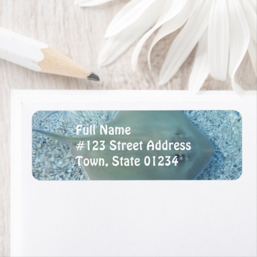 Fresh Water Stingray Mailing Label (Insitu)