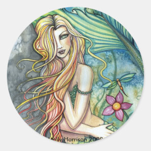 Fresh Water Zeemeermin Sticker van Molly Harrison