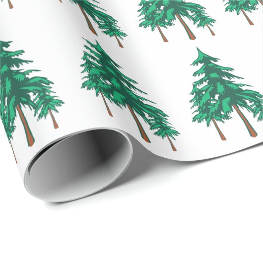 Fresh Winter Evergreens Cadeaupapier (Rol Hoek)