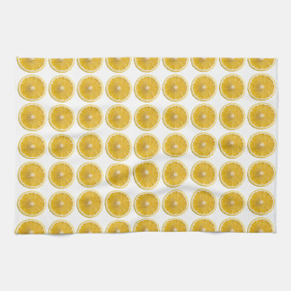 Fresh Yellow Lemon Slice Citrus Pattern Kitchen Theedoek