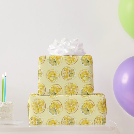 Fresh Yellow Lemons   Cadeaupapier (Feestgeschenken)