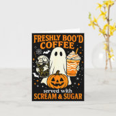 Freshly Boo'd Coffee Served With Scream And Sugar  Kaart (Gele Bloem)