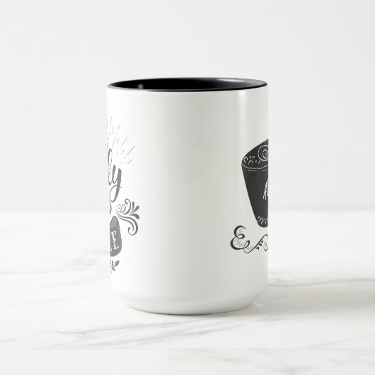 Freshly Brewed Coffee Personalized Mok (Midden)