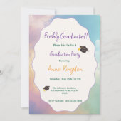 Freshly Graduated Printable Graduation Invitation (Devant)