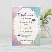 Freshly Graduated Printable Graduation Invitation (Debout devant)