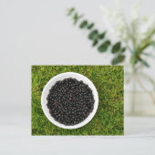Freshly Picked Blackcurrants Briefkaart (Staand voorkant)