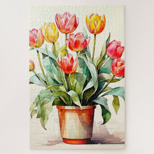 Freshly Picked Tulip Flowers Legpuzzel (Verticaal)