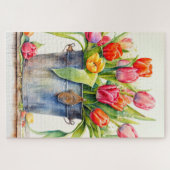 Freshly Picked Tulip Flowers Legpuzzel (Horizontaal)
