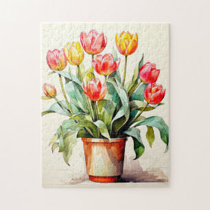 Freshly Picked Tulip Flowers Legpuzzel