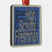 Freshman-doctoraat Metalen Ornament (Rechts)